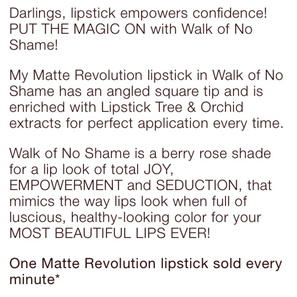 ❌SOLD!❌ 💝HP!💝CHARLOTTE TILBURY Matte Rev. Walk of Shame - Picture 11 of 16